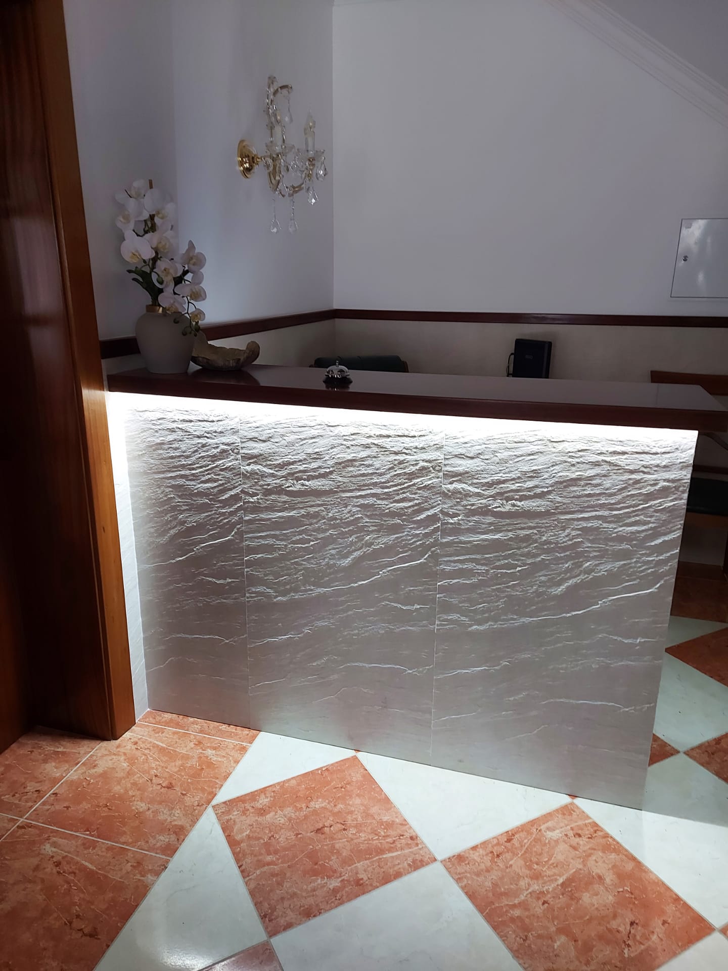 Reception area side view